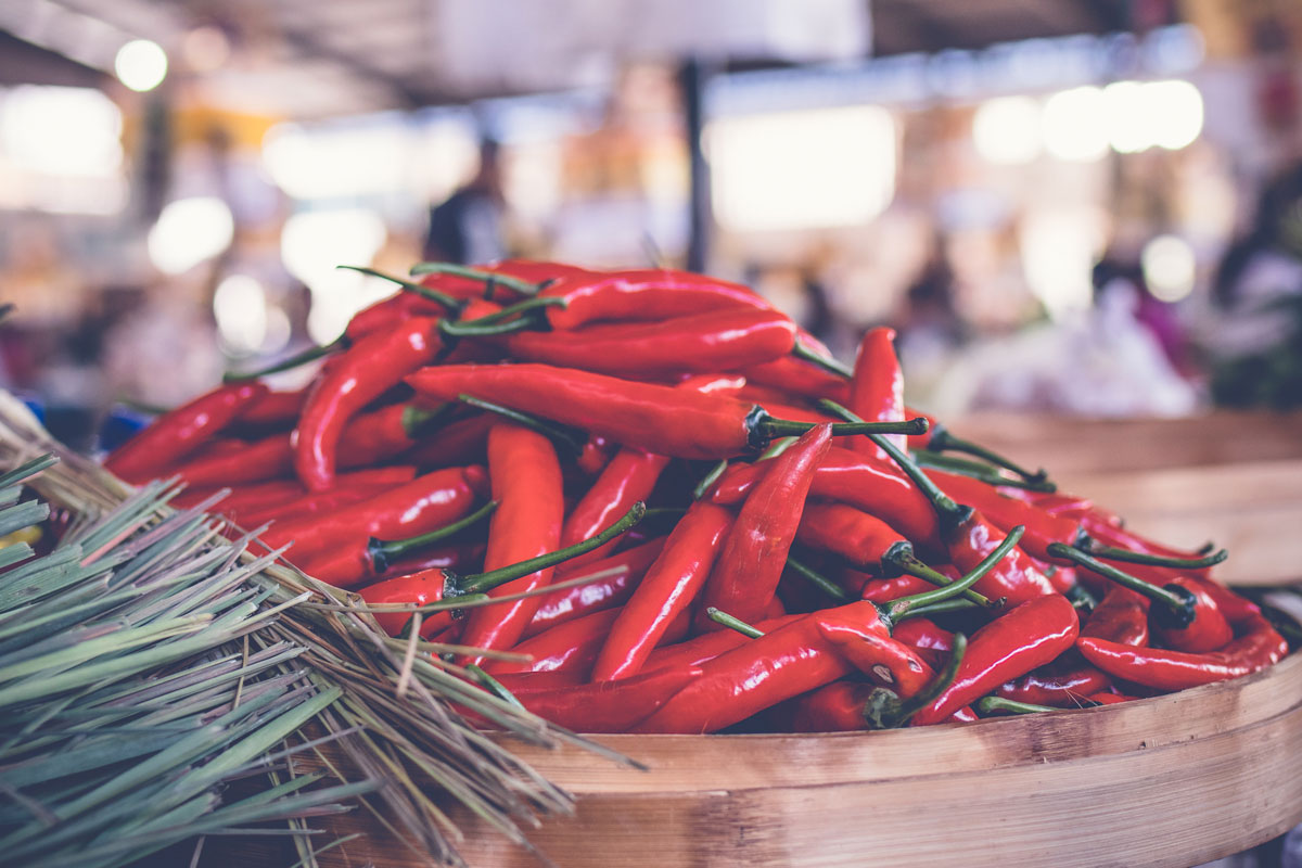 Red Chilies Photo by Artem Beliaikin from Pexels