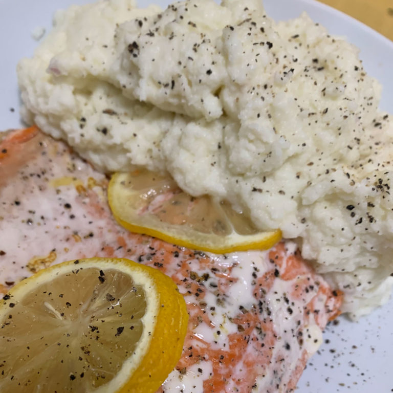 Horseradish Cauliflower Mash, With or Without an Instant Pot and