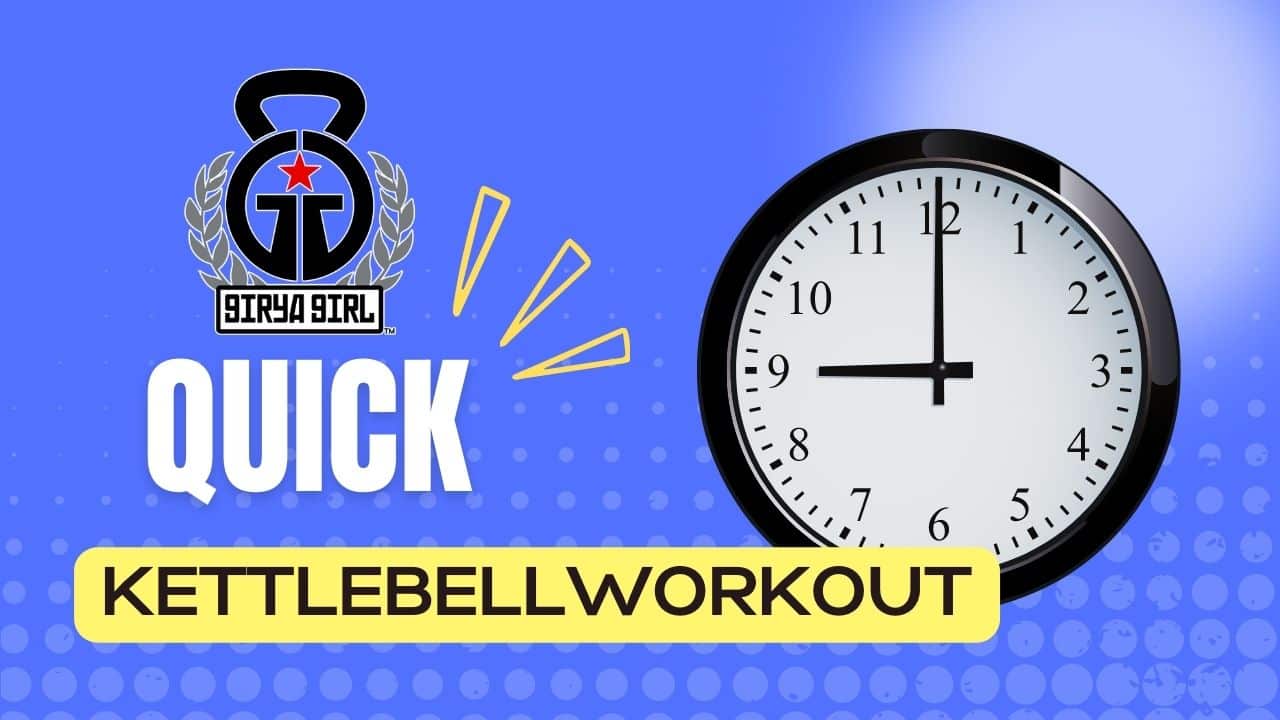 quick kettlebell workout decorative image to start article