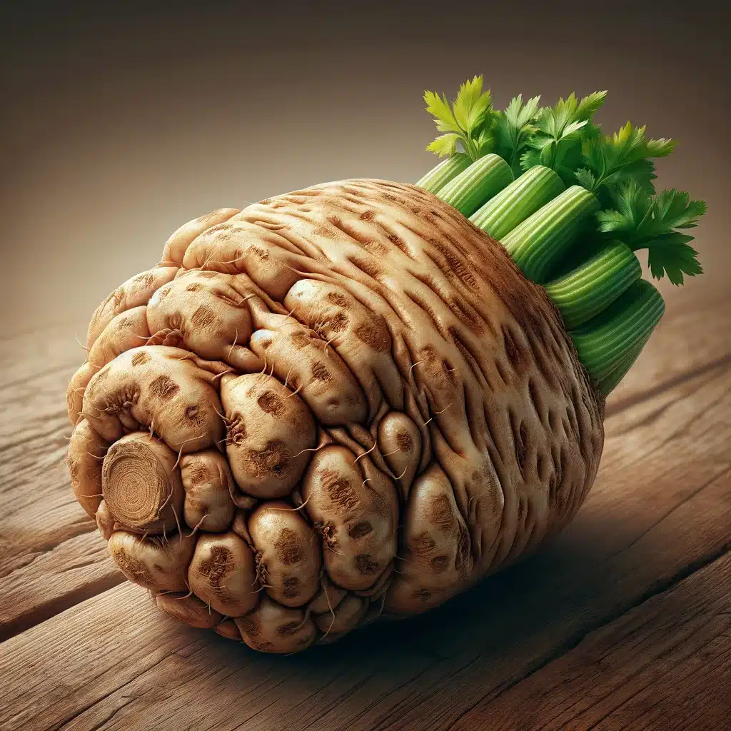 DALL-E Generated image of celery root