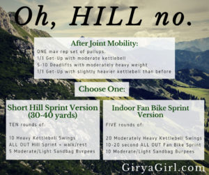 Hill Sprint or fan bike airdyne Assault Bike Workout