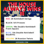 The House Always Wins Part Three, Poker Chips workout for kettlebell and bodyweight exercises
