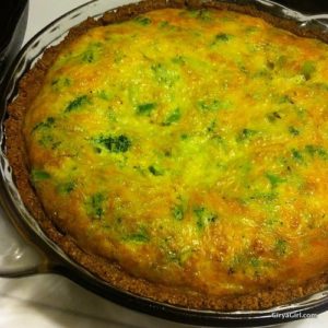 pecan crust broccoli cheddar quiche